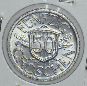 Austria 1952 50 Groschen Eagle animal 191580 combine shipping
