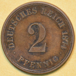 Germany 1874 2 Pfennig 902319 combine shipping