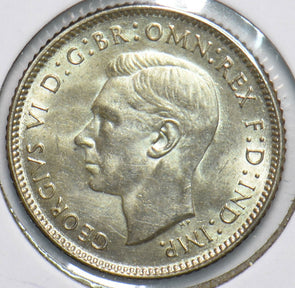 Australia 1943 6 Pence Kangaroo animal Ostrich Georgivs VI 902039 combine shippi