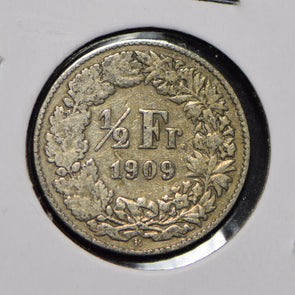 Switzerland 1909 1/2 Franc  900746 combine shipping