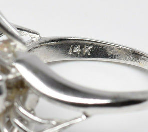 14K Gold Diamond Pearl Ring 6.52g RG0181
