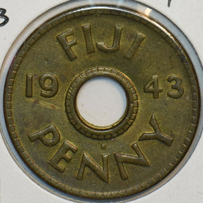 Fiji 1943 Penny 196391 combine shipping
