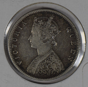 British India 1862 1/2 half Rupee silver  I0458 combine shipping