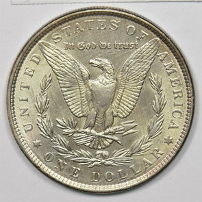 1886 Morgan Dollar Silver Light cleaning on reverse MS++ U0228
