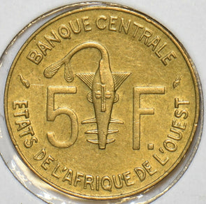 West African States 1992 5 Francs Gazelle animal 152647 combine shipping