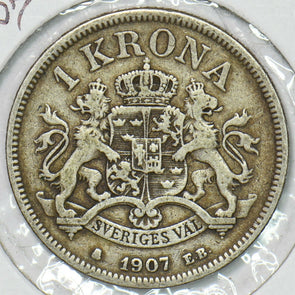 Sweden 1907 Krona 197055 combine shipping