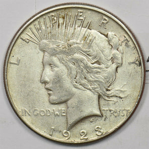 1923-S Peace Dollar Silver XF++ U0266