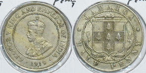 Jamaica 1919 1/2 Penny 299052 combine shipping