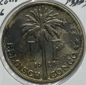 Belgium Congo 1926 Franc 151935 combine shipping