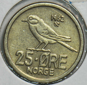 Norway 1962 25 Ore Bird animal 904030 combine shipping