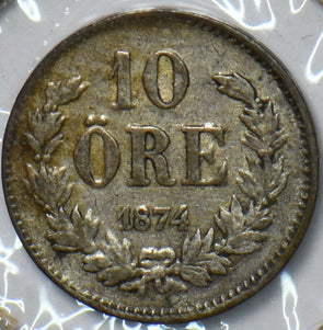 Sweden 1874 10 Ore 195285 combine shipping