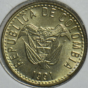 Colombia 1991 10 Pesos 903656 combine shipping