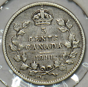 Canada 1911 5 Cents Graceless 152125 combine shipping