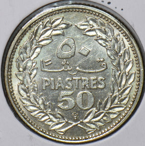 Lebanon 1952 50 Piastres 194240 combine shipping