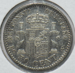 Spain 1904 50 Centimos Lion animal 294525 combine shipping