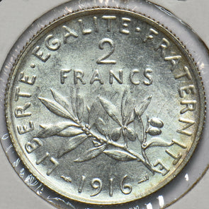 France 1916 2 Francs 293716 combine shipping