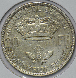 Belgium 1935 20 Francs 194661 combine shipping