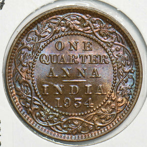 India British 1934 C 1/4 Anna 298459 combine shipping