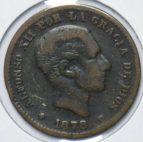 Spain 1878 5 Centimos 150726 combine shipping
