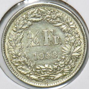 Switzerland 1958 1/2 Franc 151073 combine shipping