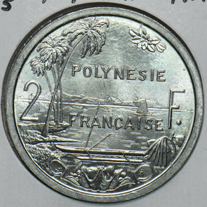 French Polynesia 1965 2 Francs 297743 combine shipping
