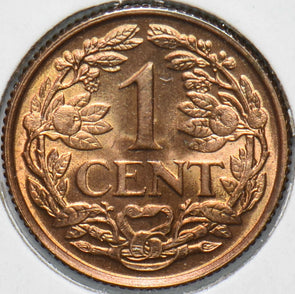 Netherlands Antilles 1957 Cent Lion animal 192300 combine shipping