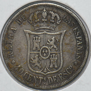 Spain 1866 40 Centimos 296155 combine shipping