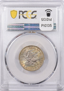 New Zealand 1959 Shilling PCGS MS 63 KM-27.2 PI0135 combine shipping