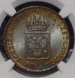 Austria 1816 Kreuzer NGC MS62BN NG0910 combine shipping