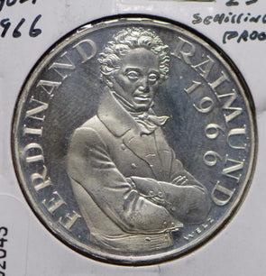 Austria 1966 FERDINAND RAIMUND 25 Schilling  292043 combine shipping