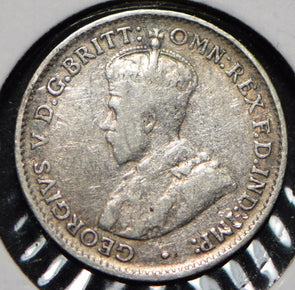 Australia 1920 3 Pence Kangaroo animal Emu  191465 combine shipping