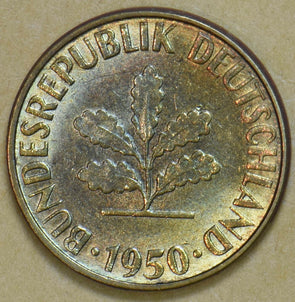 Germany 1950 5 Pfennig 292561 combine shipping