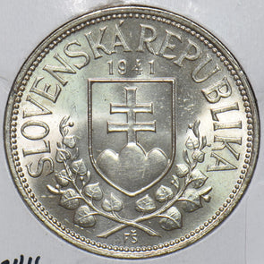 Slovakia 1941 20 Korun CH BU 295076 combine shipping