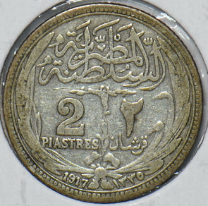 Egypt 1917 AH 1335 2 Piastres 195394 combine shipping