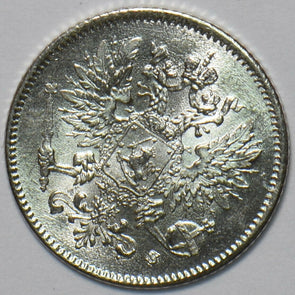 Finland 1917 25 Pennia Eagle animal 294483 combine shipping