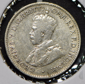 Australia 1911 3 Pence Kangaroo animal Emu  292016 combine shipping