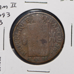 France 1793 L'AN II Sol  291532 combine shipping