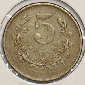 Nicaragua 1899 5 Centavos 199088 combine shipping