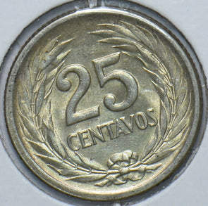 El Salvador 1953 25 Centavos 240128 combine shipping