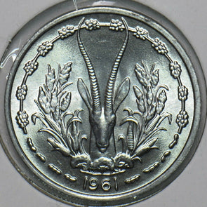 French Equatorial Africa 1961 Franc Gazelle animal 297831 combine shipping