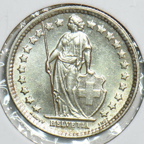 Switzerland 1961 1/2 Franc 240599 combine shipping