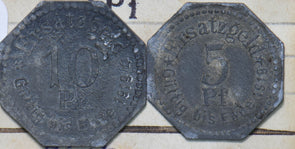 Germany 1917 5/10 Pfennig Stadt Stettin 293093 combine shipping