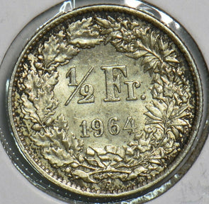 Switzerland 1964 1/2 Franc 298052 combine shipping