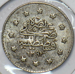 Turkey 1908 AH 1293 2 Kurush 296593 combine shipping