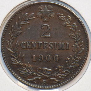 Italy 1900 2 Centesimi 295441 combine shipping