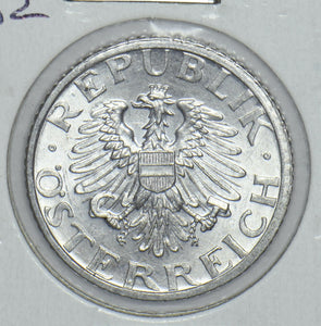 Austria 1952 50 Groschen Eagle animal 191580 combine shipping