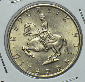 Austria 1969 Man Riding Horse 5 Schilling 191584 combine shipping