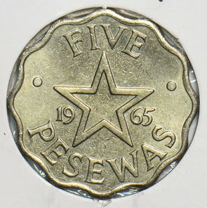 Ghana 1965 5 Pesewas 298439 combine shipping