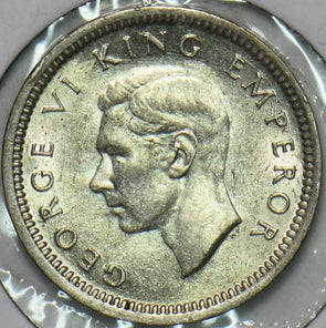 New Zealand 1942 3 Pence 196455 combine shipping