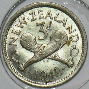 New Zealand 1942 3 Pence 196459 combine shipping